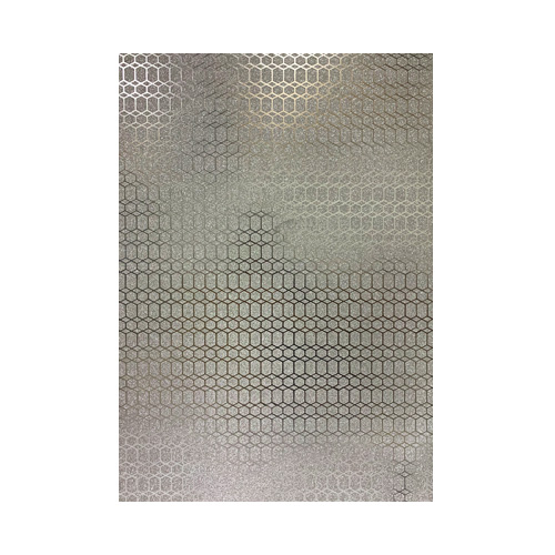 [140.83.10] CARTULINA ESCARCHADA MICRO-FANTASÍA PLATA ROMBO 350GR 50x70CM