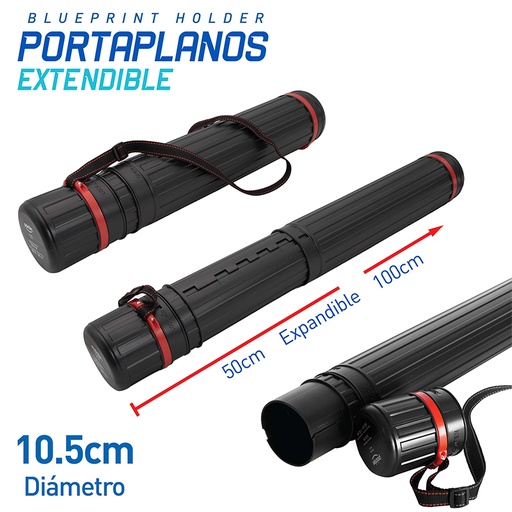 [YM-T1] PORTAPLANOS EXTENDIBLE 50CM-100CM (10.5CM DIAMETRO)
