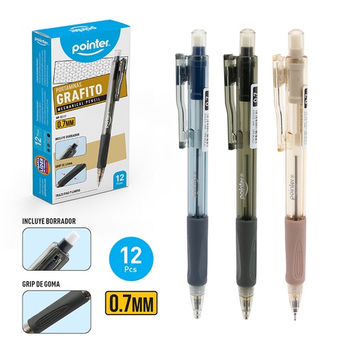 [MP-22117] PORTAMINAS CUERPO PLASTICO 0.7mm