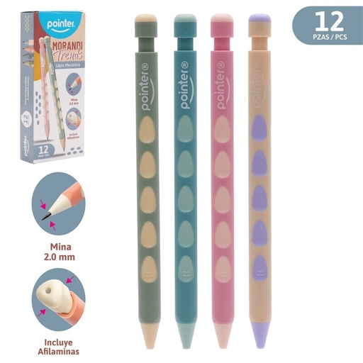 [MP-23239] PORTAMINAS CUERPO PLASTICO TRIANGULAR 2.0mm
