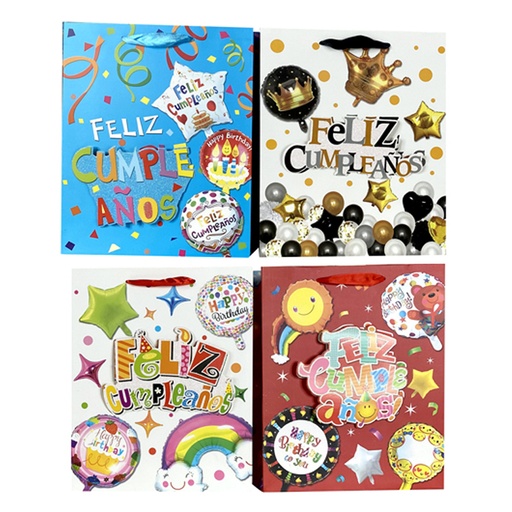 [786-6520934] BOLSA DE REGALO ( FELIZ CUMPLEAÑOS) M