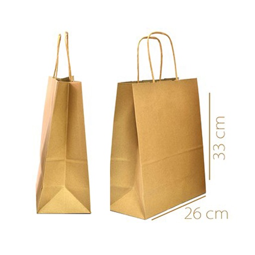 [PB-KRAFT-L] BOLSA DE REGALO (KRAFT) L