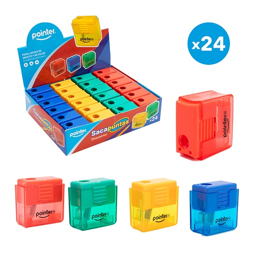 [SH-2343] SACAPUNTAS PLASTICO CON DEPOSITO
