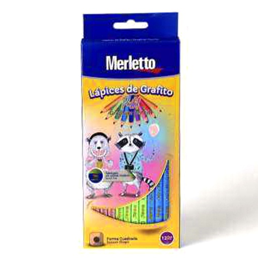[780-8233964] SET DE 12 LAPICES DE GRAFITO HB CUERPO PASTEL
