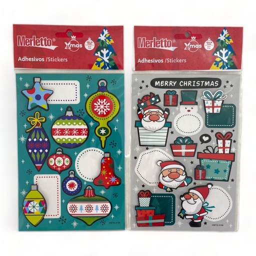[784-7144541] STICKERS NAVIDEÑOS SURTIDOS